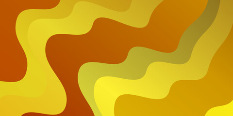 Light Orange vector texture with curves.