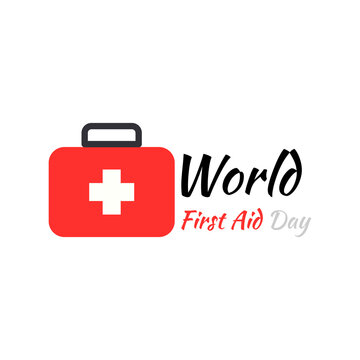 Simple vector illustration of world first aid day