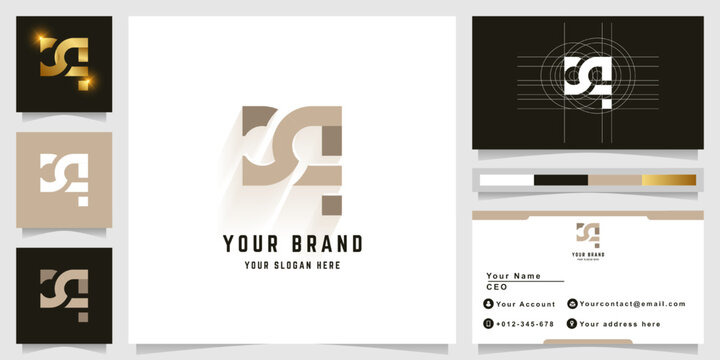 Letter Dq or cSq monogram logo