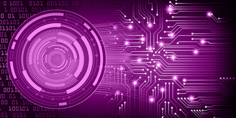 eye cyber circuit future technology concept background