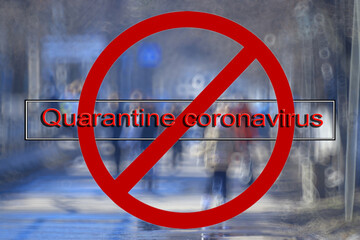 quarantine coronavirus background, abstract blurred theme coronavirus pandemic epidemic