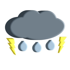 3D rain cloud 