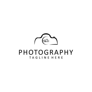 Photography logo design icon tamplate