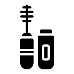 mascara glyph icon