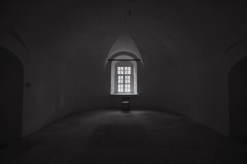 indoor architecture light shadow church black and white interior