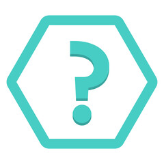 Question mark, FAQ sign, Help symbol, vector mark symbols light blue style. Isolated icon.