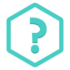 Question mark, FAQ sign, Help symbol, vector mark symbols light blue style. Isolated icon.