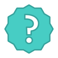 Question mark, FAQ sign, Help symbol, vector mark symbols light blue style. Isolated icon.