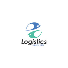 express logistics logo icon vector isolated