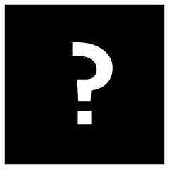 Question mark, FAQ sign, Help symbol, vector mark symbols. White outline design. Isolated icon.