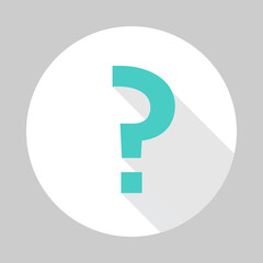 Question mark, FAQ sign, Help symbol, vector mark symbols light blue style. Isolated icon.