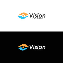 vision logo icon vector isolated