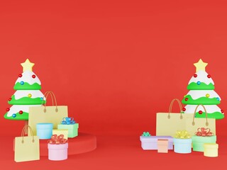 クリスマス　プレゼント　赤　背景