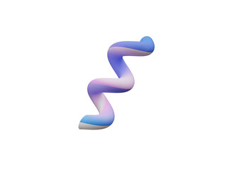  Geometric 3d spiral shape icon illustration