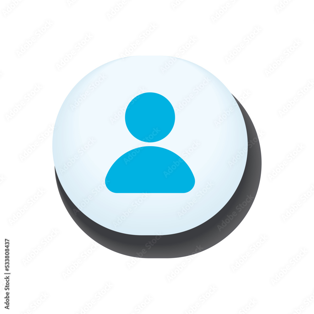 Poster flat user button