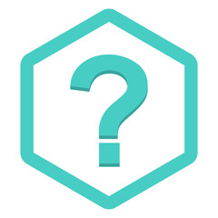 Question mark, FAQ sign, Help symbol, vector mark symbols light blue style. Isolated icon.