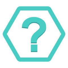 Question mark, FAQ sign, Help symbol, vector mark symbols light blue style. Isolated icon.