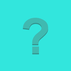 Question mark, FAQ sign, Help symbol, vector mark symbols light blue style. Isolated icon.