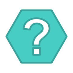 Question mark, FAQ sign, Help symbol, vector mark symbols light blue style. Isolated icon.