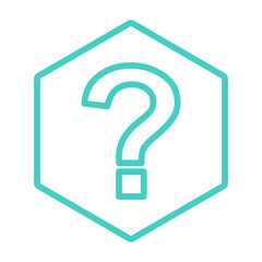 Question mark, FAQ sign, Help symbol, vector mark symbols light blue style. Isolated icon.