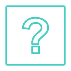 Question mark, FAQ sign, Help symbol, vector mark symbols light blue style. Isolated icon.
