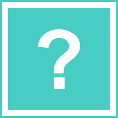 Question mark, FAQ sign, Help symbol, vector mark symbols light blue style. Isolated icon.