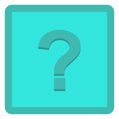 Question mark, FAQ sign, Help symbol, vector mark symbols light blue style. Isolated icon.
