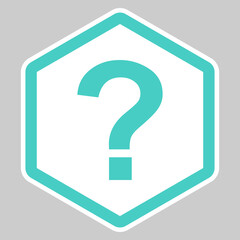 Question mark, FAQ sign, Help symbol, vector mark symbols light blue style. Isolated icon.