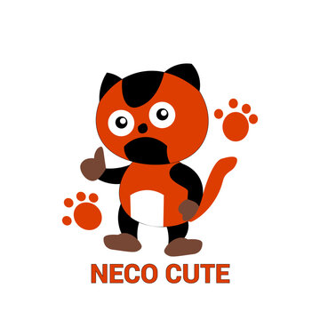 cute neco character illustration design, this design is suitable for any print media purposes, such as books, clothes, cellphone cases, and others.
Neco is a cute and adorable cat character
