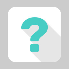Question mark, FAQ sign, Help symbol, vector mark symbols light blue style. Isolated icon.