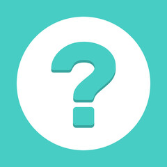 Question mark, FAQ sign, Help symbol, vector mark symbols light blue style. Isolated icon.