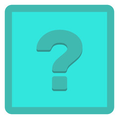 Question mark, FAQ sign, Help symbol, vector mark symbols light blue style. Isolated icon.