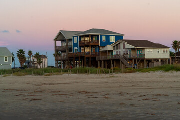 houses on the beach