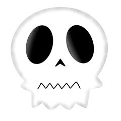 halloween skull illustration