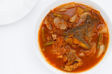 Sour Soup with Tilapia and Mixed Vegetables