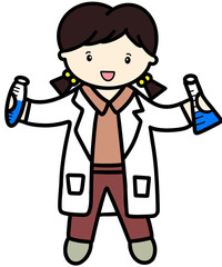 occupation, occupation clothes, children, scientist