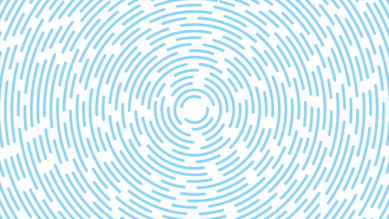 Fototapeta na wymiar Light blue circular lines abstract retro background