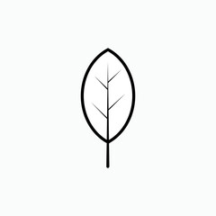 Leaf Icon. Natural Symbol - Vector.   