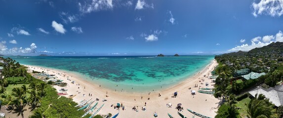 White Sand Beach of Banzai Beach on the North Shore of Oahu, Hawaii