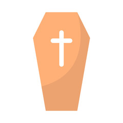 Fototapeta premium coffin icon illustration design