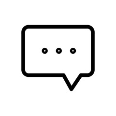Message outline icon illustration design
