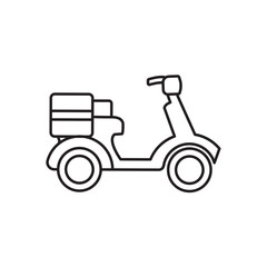 DELIVERY MOTORCYCLE ICON