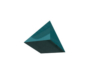 Triangular prism icon illustration