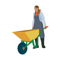 working farmer illustration