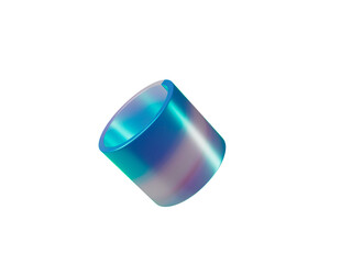 Small Cylinder 3D shape icon Illustration