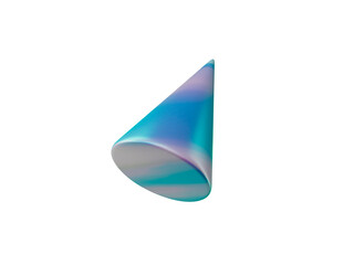 Fototapeta premium Geometric 3d conus illustration