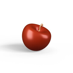 Obraz premium Apple icon isolated 3d render illustration