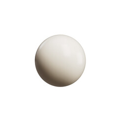 White Bubble Ball Icon isolated 3d Render Illustration
