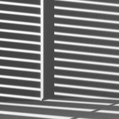 Transparent Window Blinds Shadow Design Element Illustration