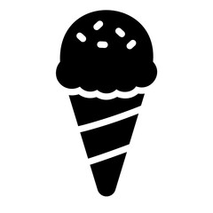 ice sream glyph icon